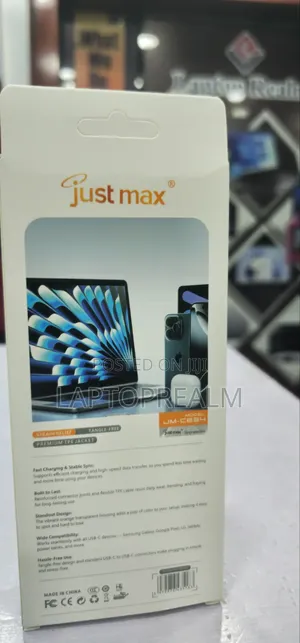 Just Max Type-C to Type-C Charging Cord