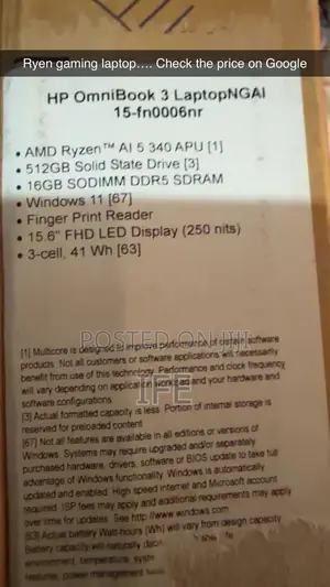 HP Laptop Omini