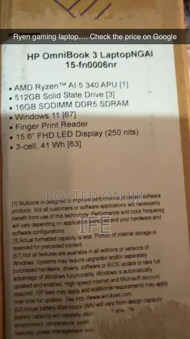 HP Laptop Omini