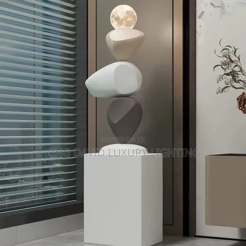 KOLEN Resin Stone Floor Lamp