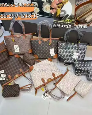 Displays an Assortment of Multi-Piece Handbag Sets by Ecarlan Fashion