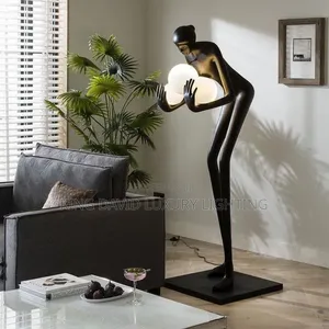 Modern Humanoid Sculpture Floor Lamp, Commo