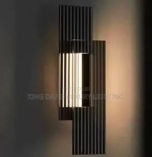 Modern Art Deco Ribbed LED Wall