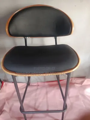 Modern Bentwood Bar Stool Curved Wooden Frame