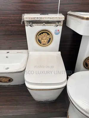 Executive Versace-Styled Ceramic Water Closet