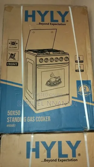 Hyly Standing Gas Cooker 3 Burner 1 Electric With a 1 Year Garranty
