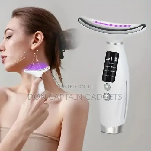 Rechargeable Facial Neck Skincare Device Vibrating Heating Massager