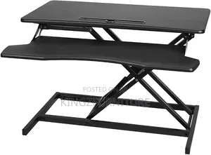 Desktop Computer Laptop Desk Riser With Keyboard Tray