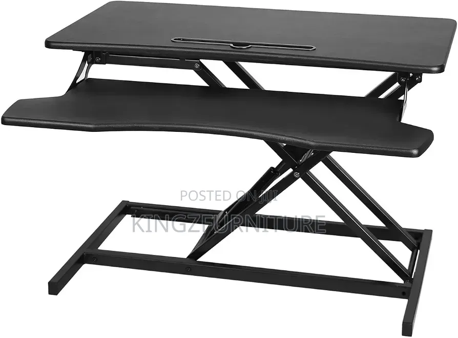 Desktop Computer Laptop Desk Riser With Keyboard Tray