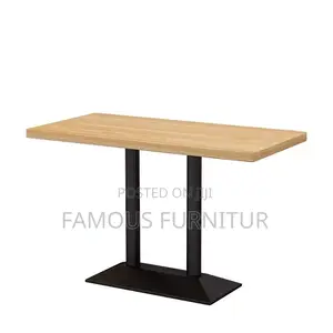 The Image Shows a Rectangular Restaurant or Café Table