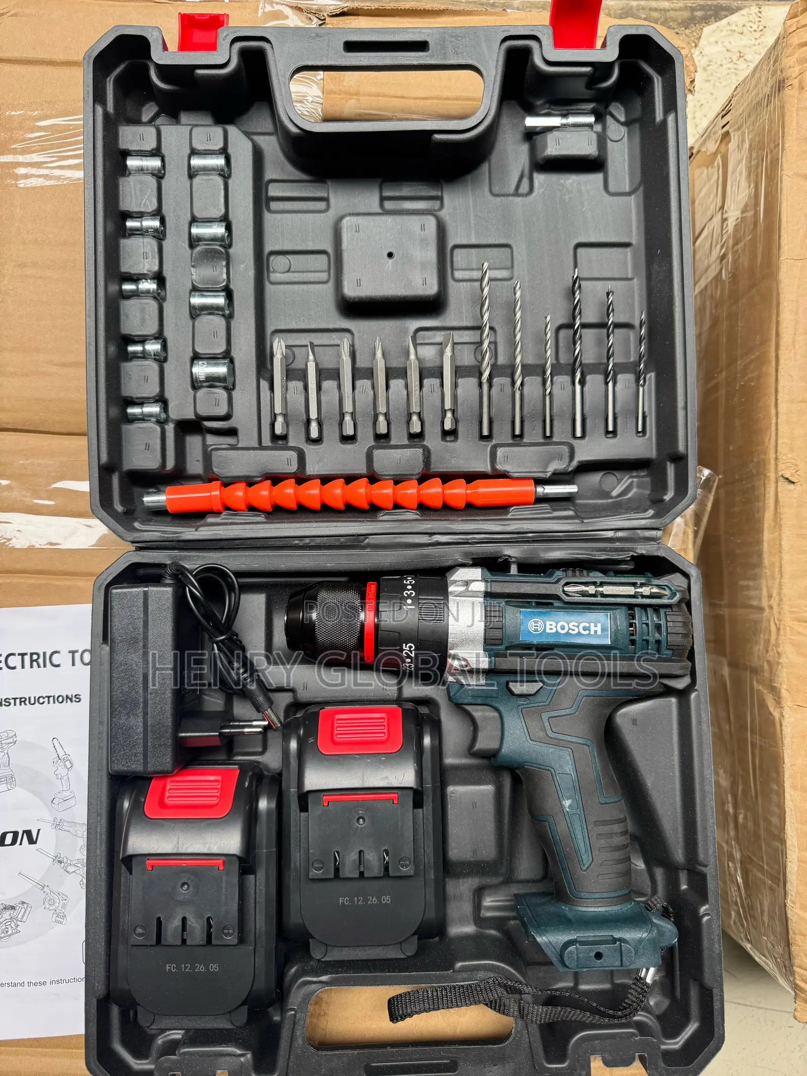 Bosch 128V Cordless Drill / Driver – Complete Tool Kit