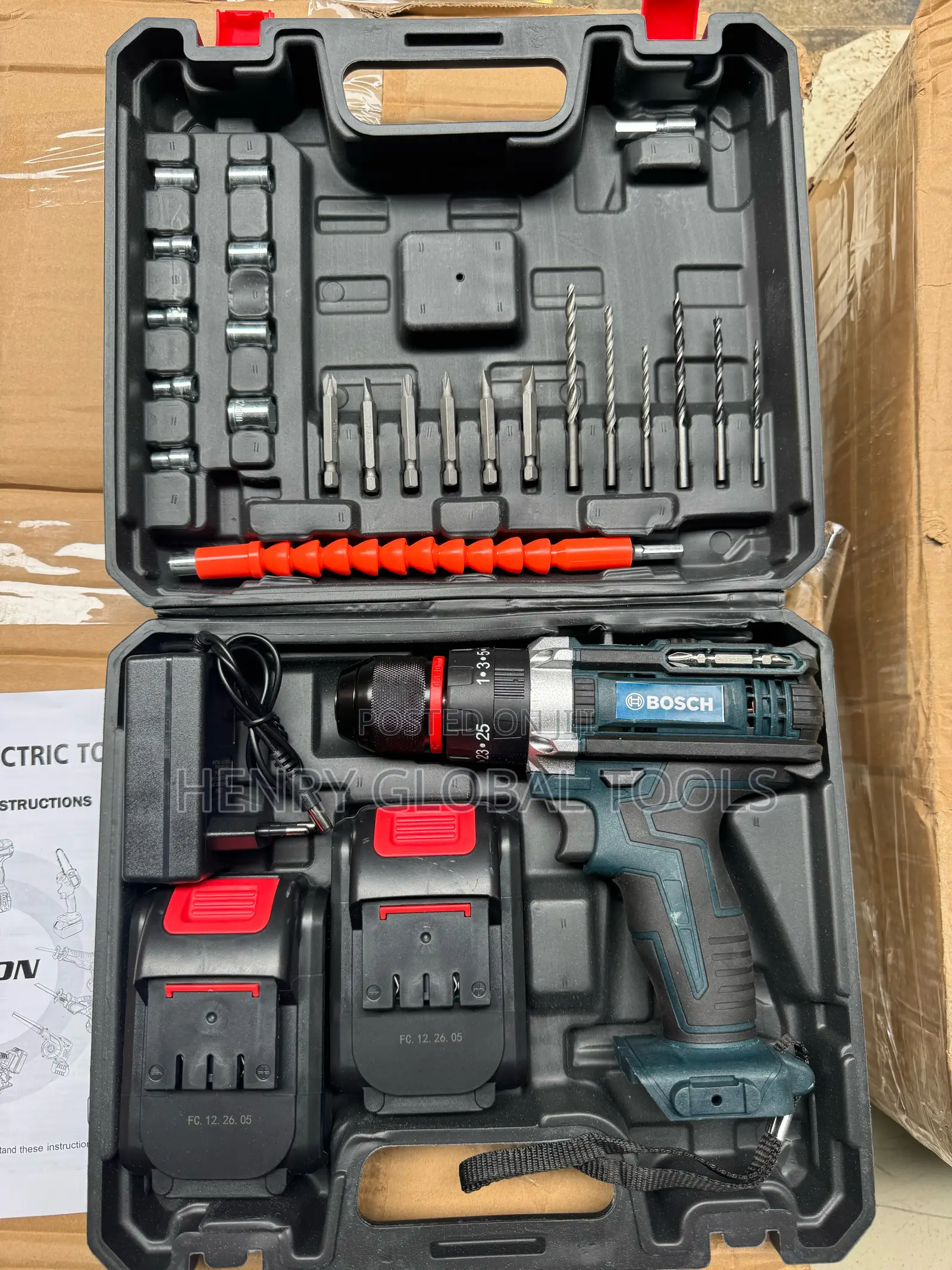 Bosch 128V Cordless Drill / Driver – Complete Tool Kit