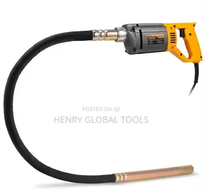 Heavy-Duty Electric Concrete Vibrator With Flexible Shaft