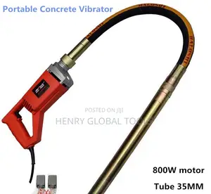 Heavy-Duty Electric Concrete Vibrator With Flexible Shaft