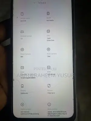 Itel A70 128 GB Yellow