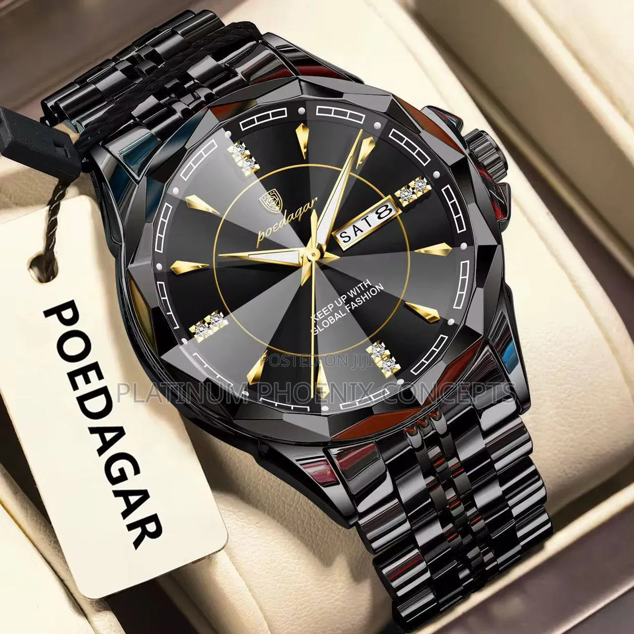 Poedagar Chain Strap Wristwatch