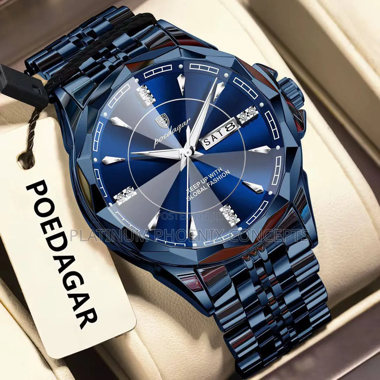 Poedagar Chain Strap Wristwatch