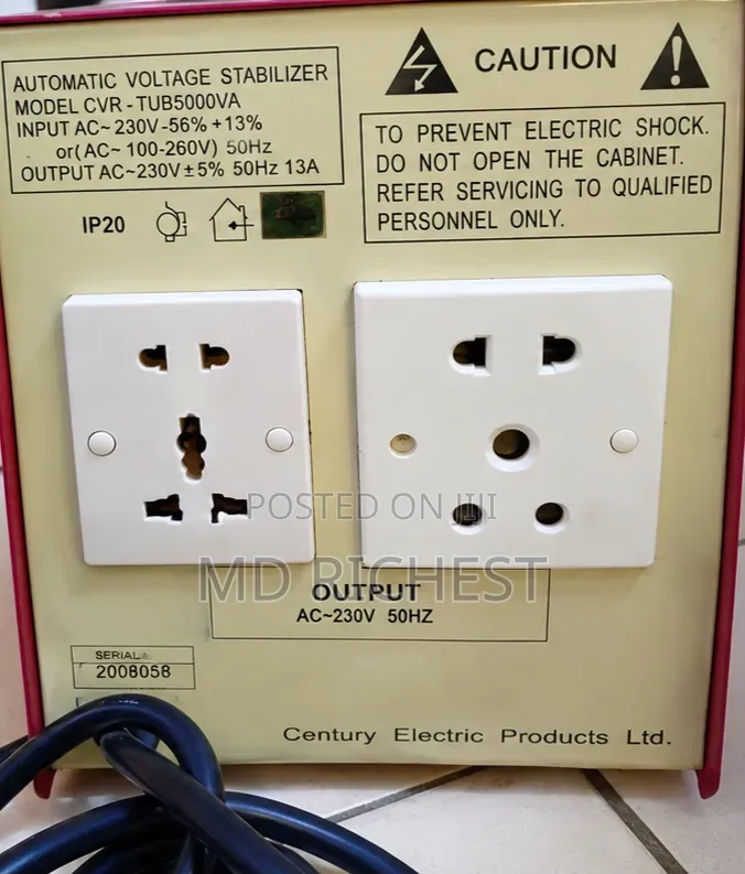 Century Stabilizer 5KVA
