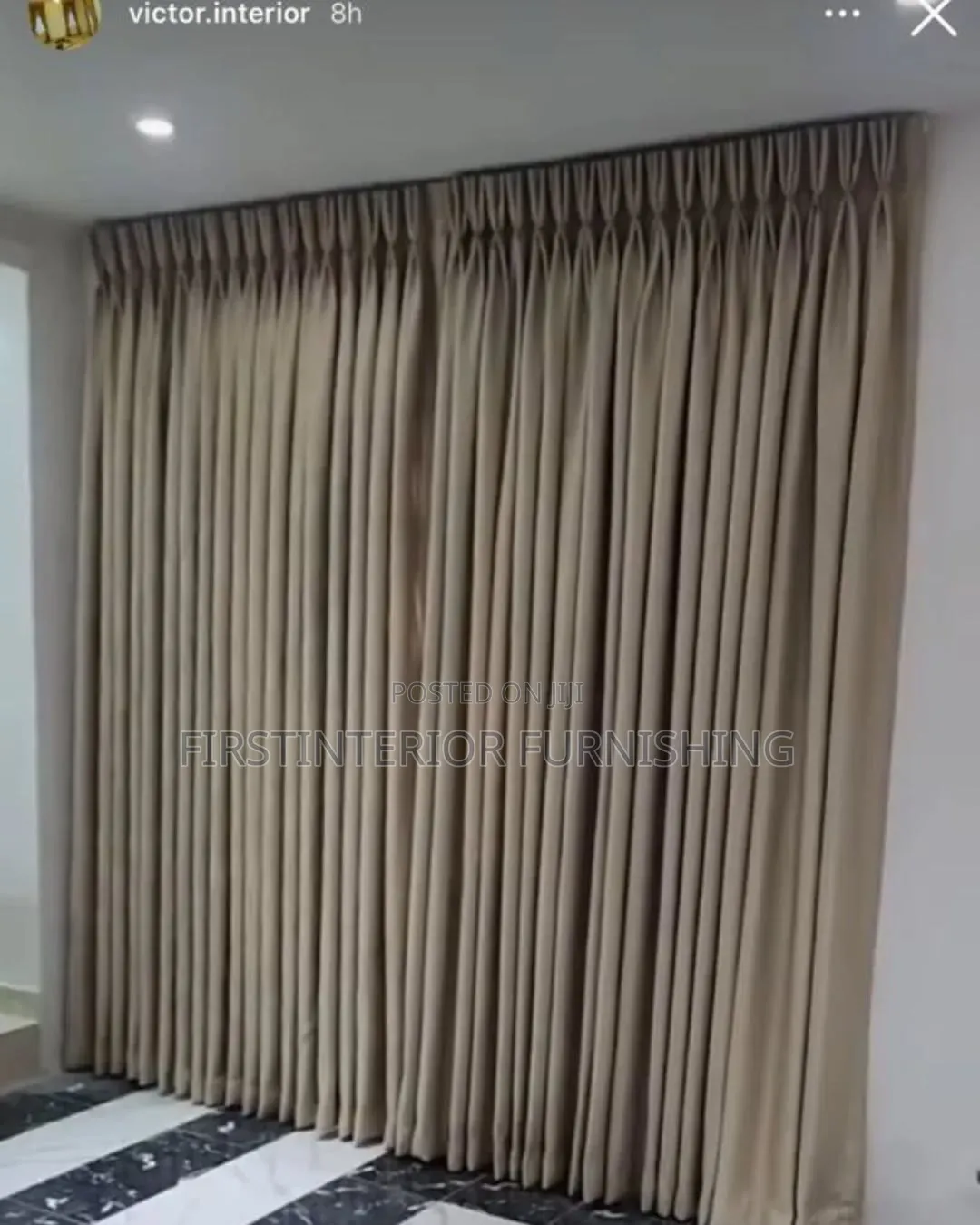 Plain and Pattern Turkish Curtain