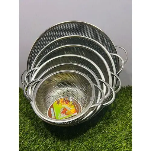 6 Piece Stainless Sieve Basket Mesh Food Strainer