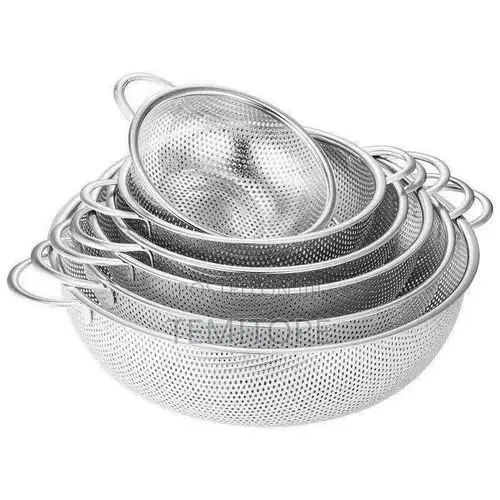6 Piece Stainless Sieve Basket Mesh Food Strainer