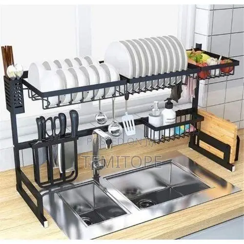 Over the Sink Dish Drainer Rack