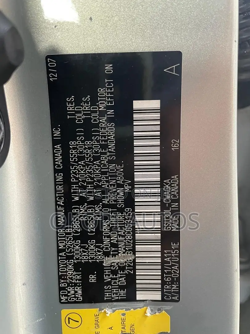 Lexus RX 2007 Silver