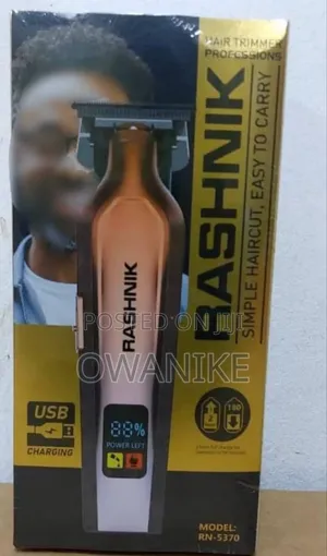 RASHNIK Rechargeable Hair Trimmer RN-5370 USB Cordless Clipper
