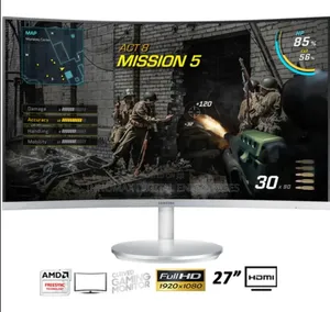 Samsung 27-Inch FHD Curved LED Monitor Design Office Work and Speaker