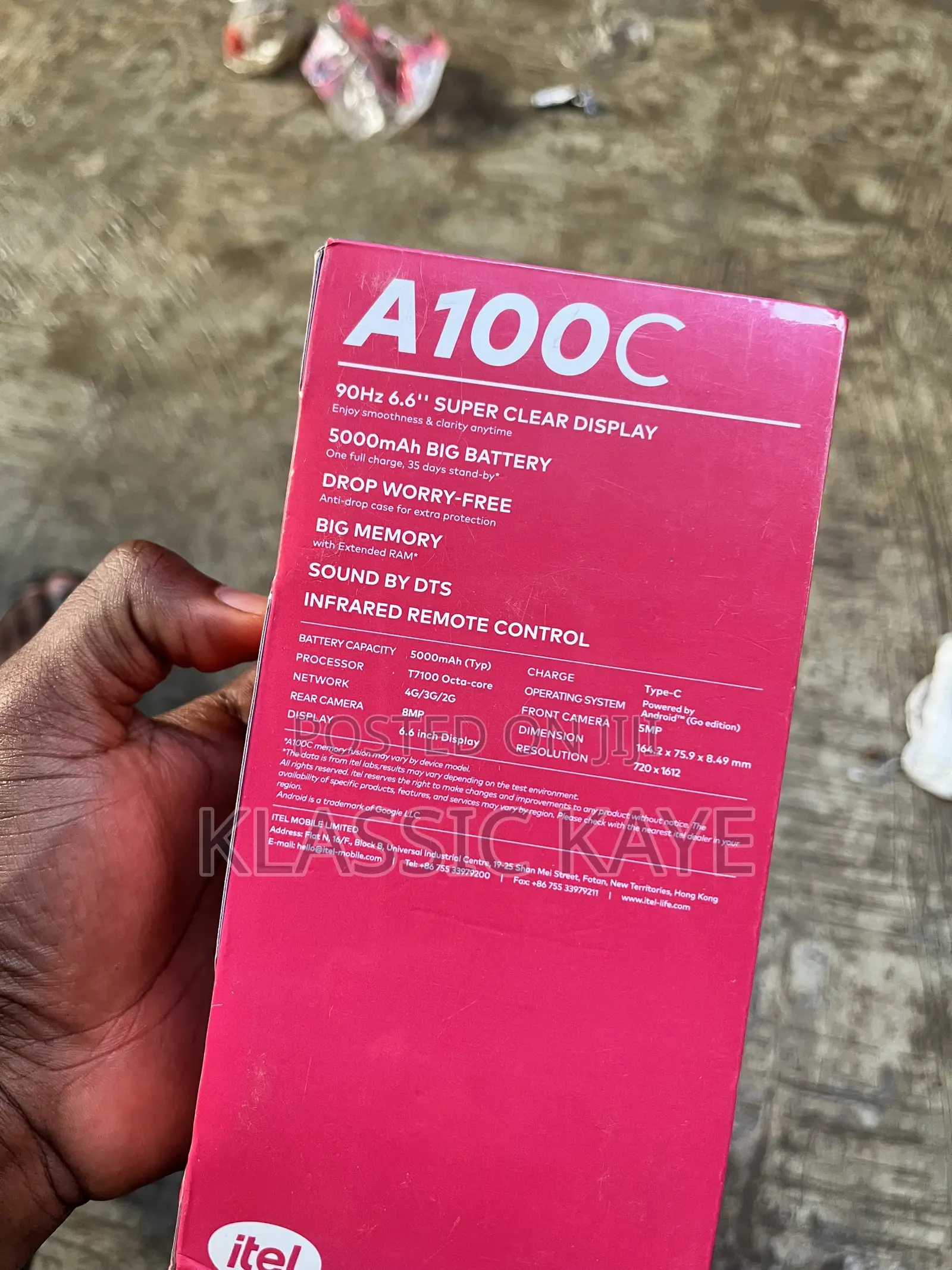 New Itel A100C 64 GB Blue