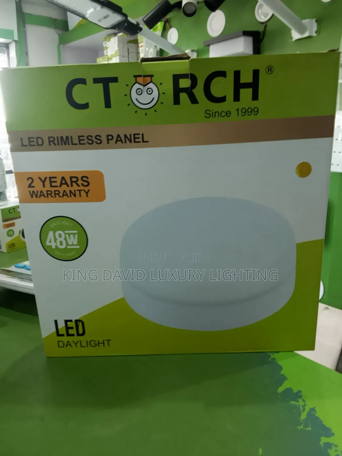 CTORCH 48W LED Rimless Panel Light