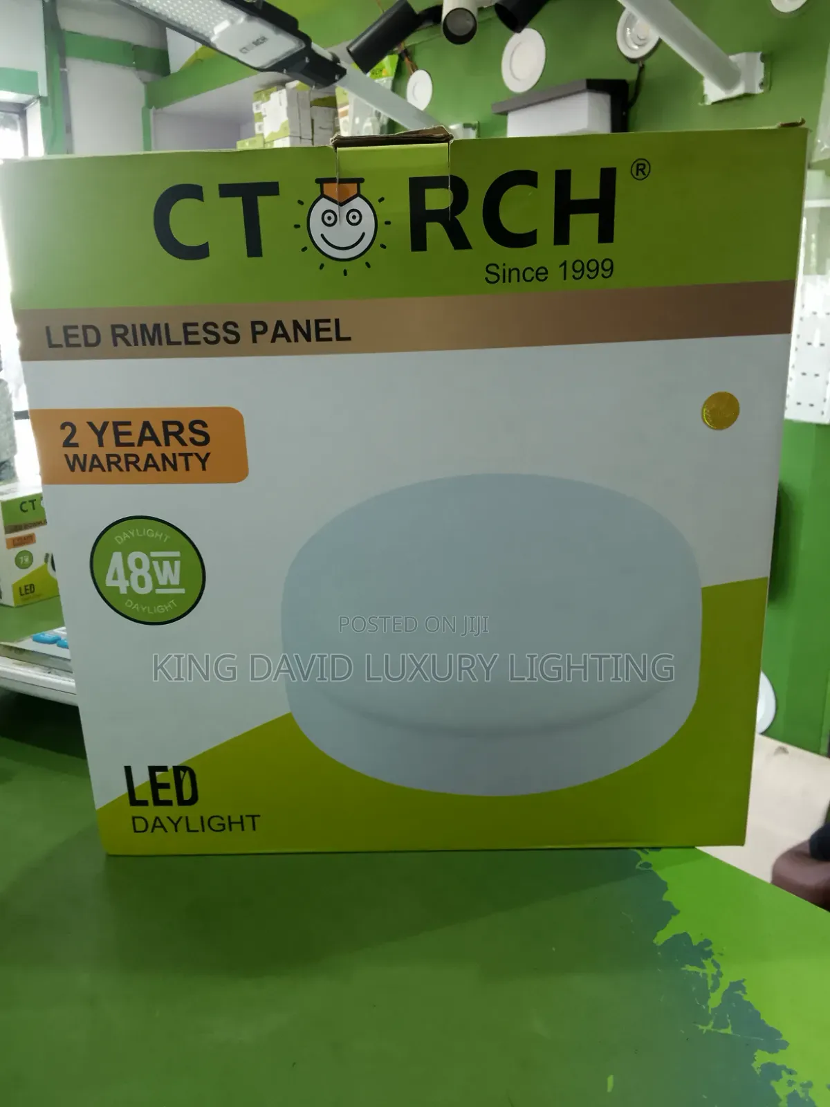 CTORCH 48W LED Rimless Panel Light