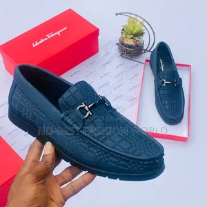 Blue Leather Shoe