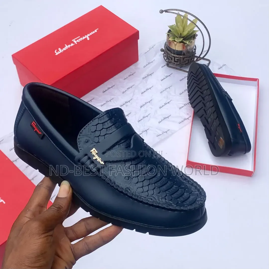 Blue Leather Shoe