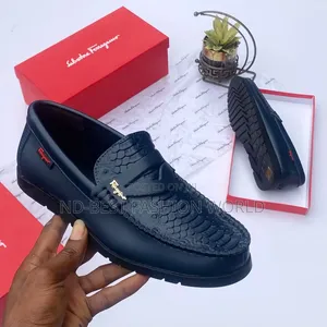 Blue Leather Shoe