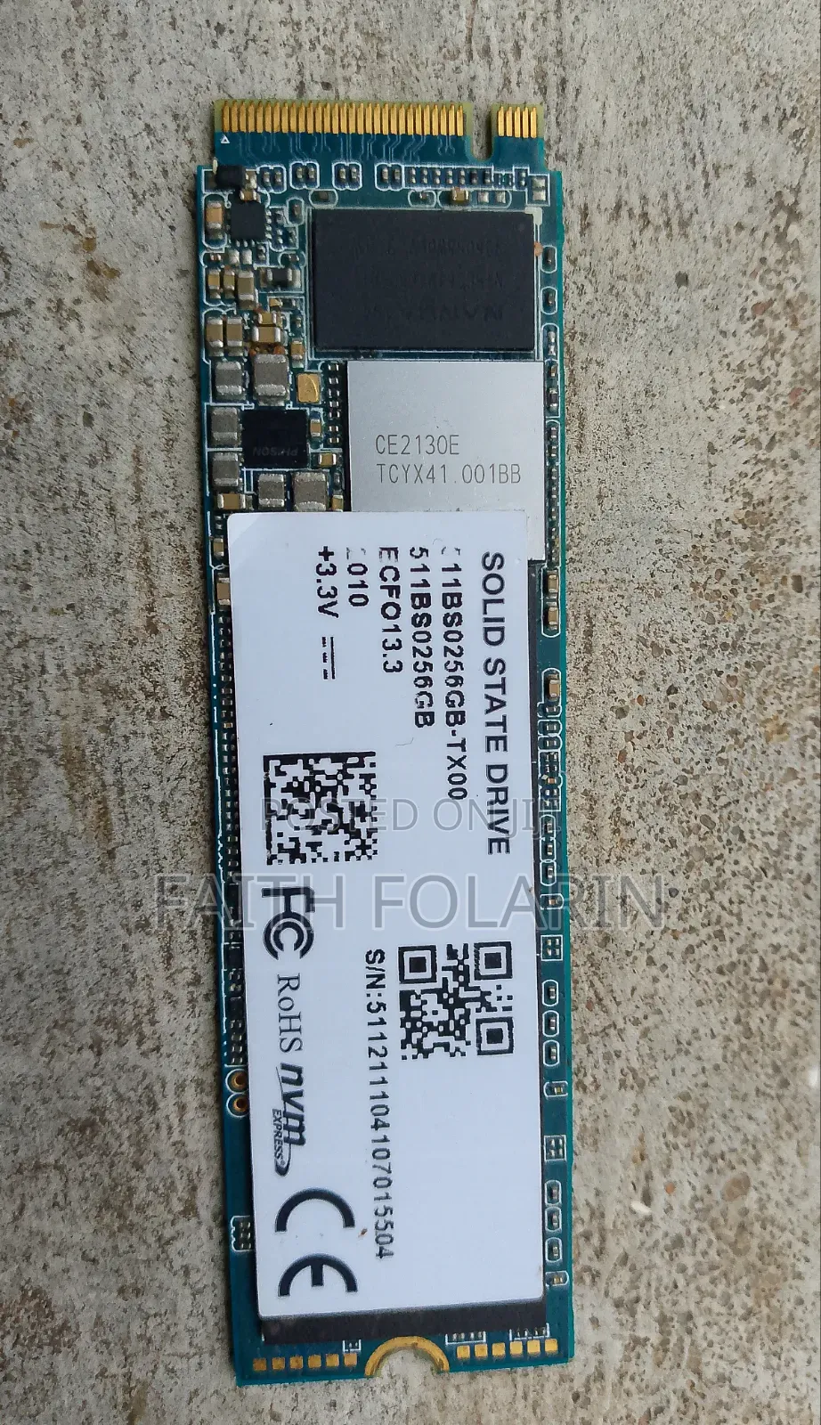 256GB SSD Hard Drive