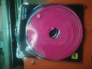 5-Meter Pink Neon Flexible LED Strip Light.