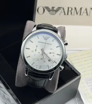*Emporio Armani* _Leather Strap_ _Active Chronograph_