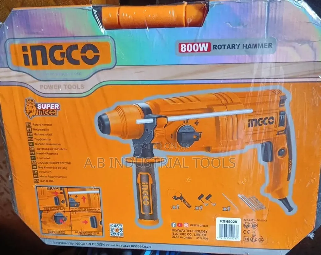 Ingco 800W Rotary Hammer Drill