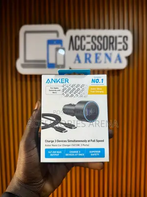 Anker Nano Car Charger (167.5w, 3-Ports)