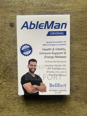 Ableman Original With Ashwagandha - Ginseng -30 Golden Capsules
