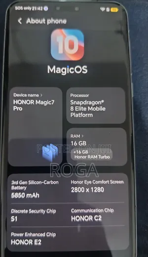 New Honor Magic7 Pro 1 TB White