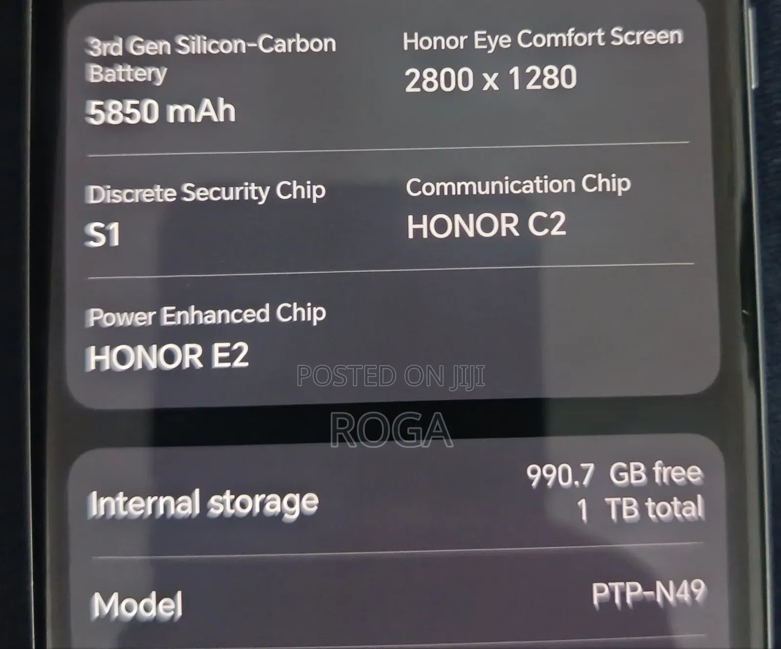 New Honor Magic7 Pro 1 TB White