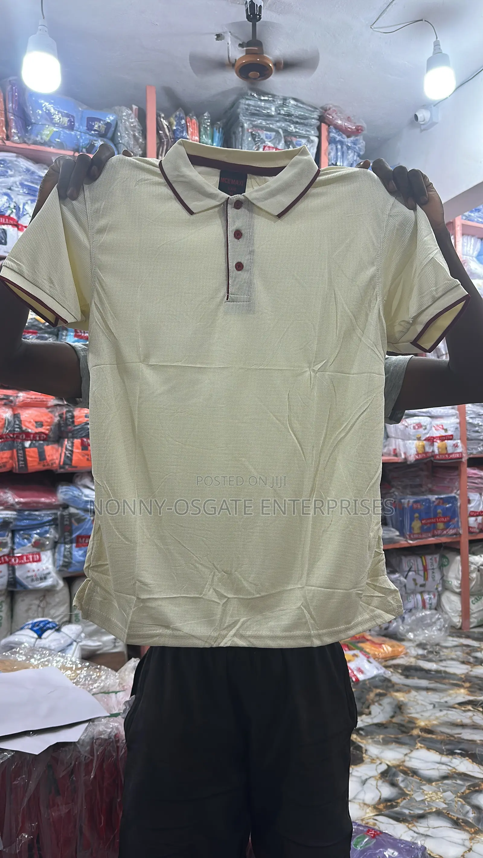 Plain Collar Neck Tshirt