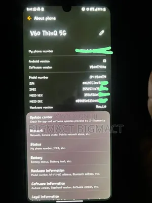 LG V60 ThinQ 5G 128 GB White