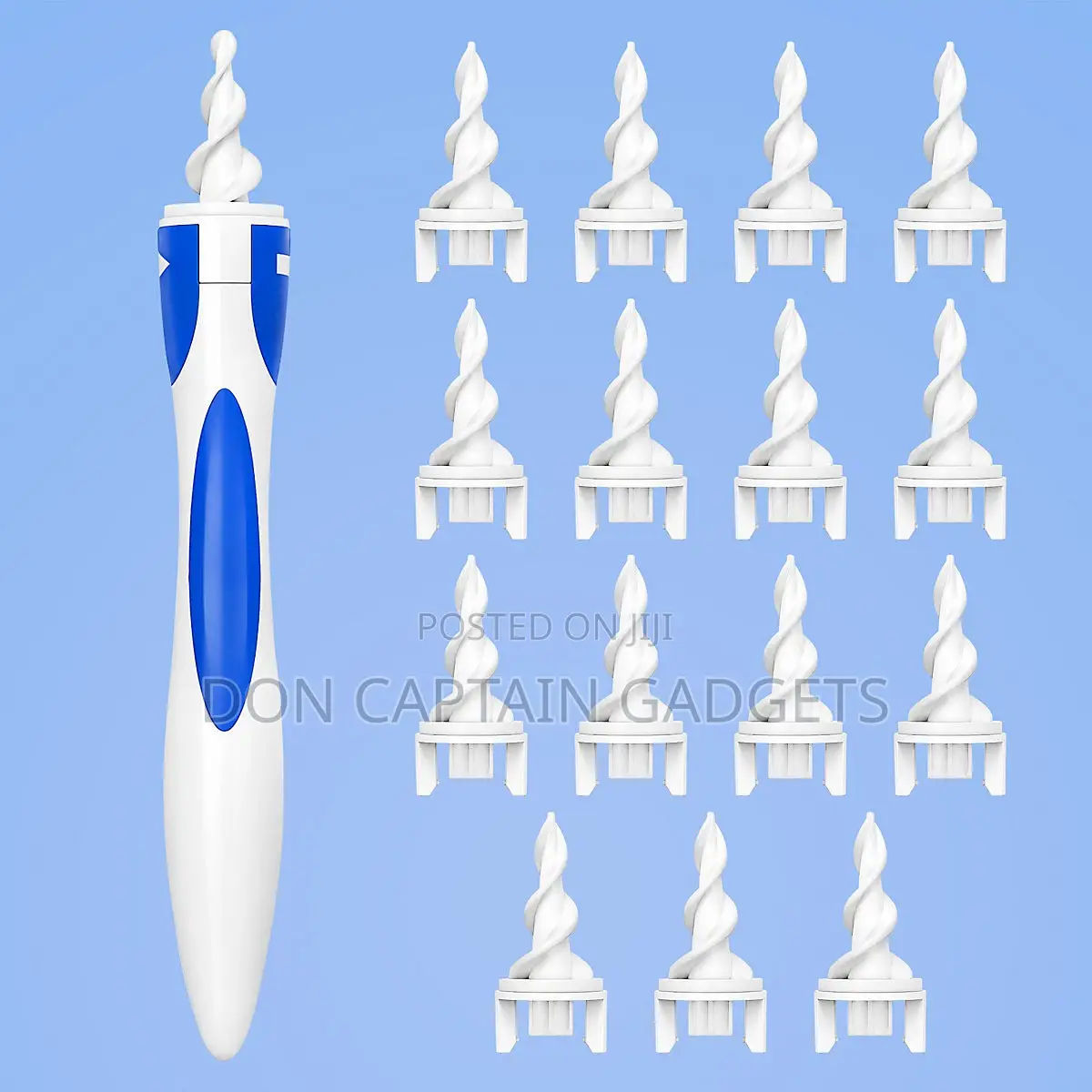 17pcs Silicone Spiral Earwax Removal Tool Set - Rotating Spiral