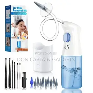 Manual Ear Washer With Digging Ear Spoon, Self-Adjusting Water Flow