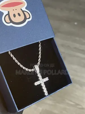 Iced Out Cross Rope Chain Zirconia Diamond Twist Chain