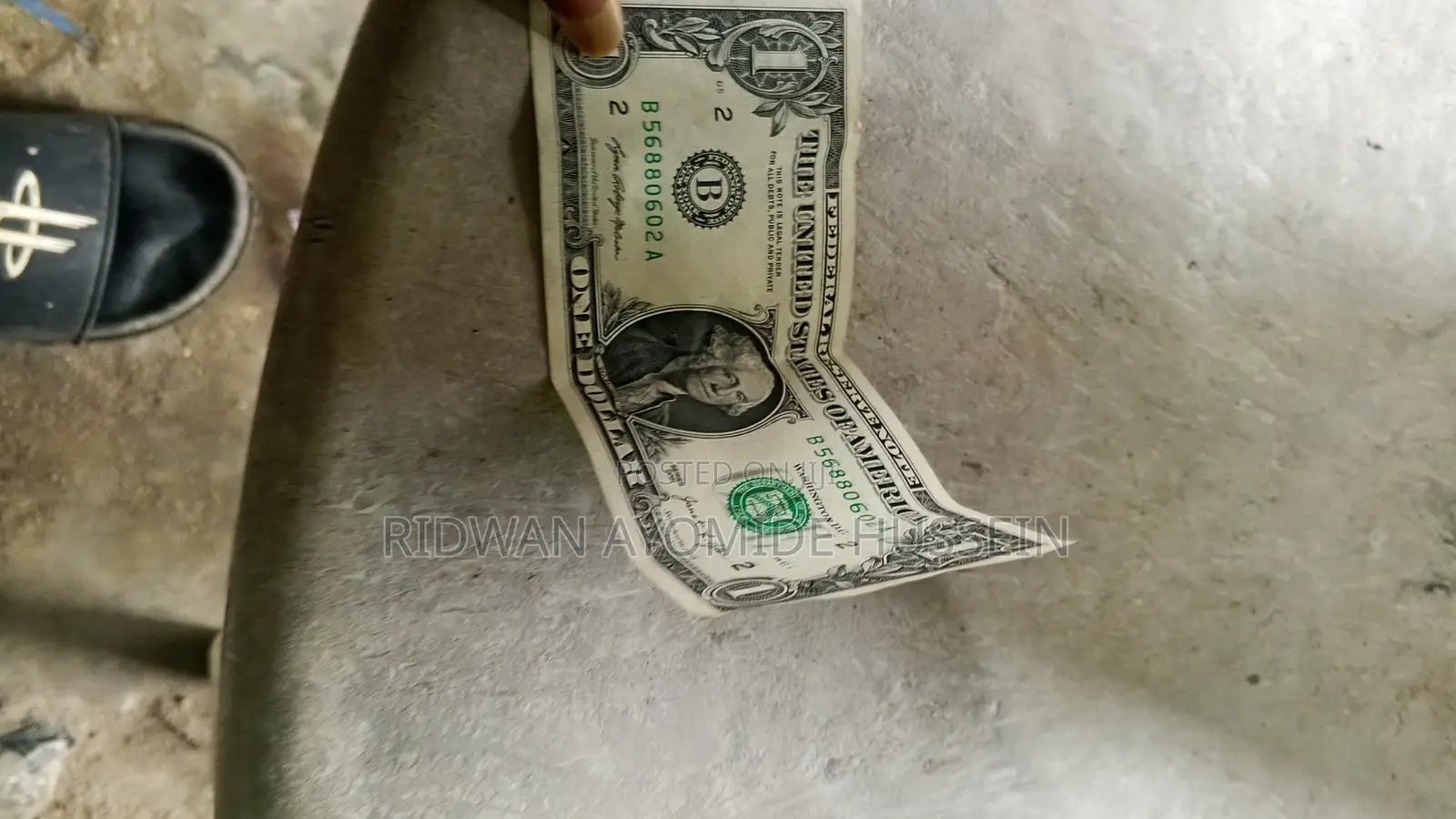 US $1federal Reserve Note. Third Party Shift Error