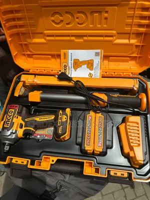 Ingco 20V Cordless Impact Wrench and Work Lamp Combo Kit